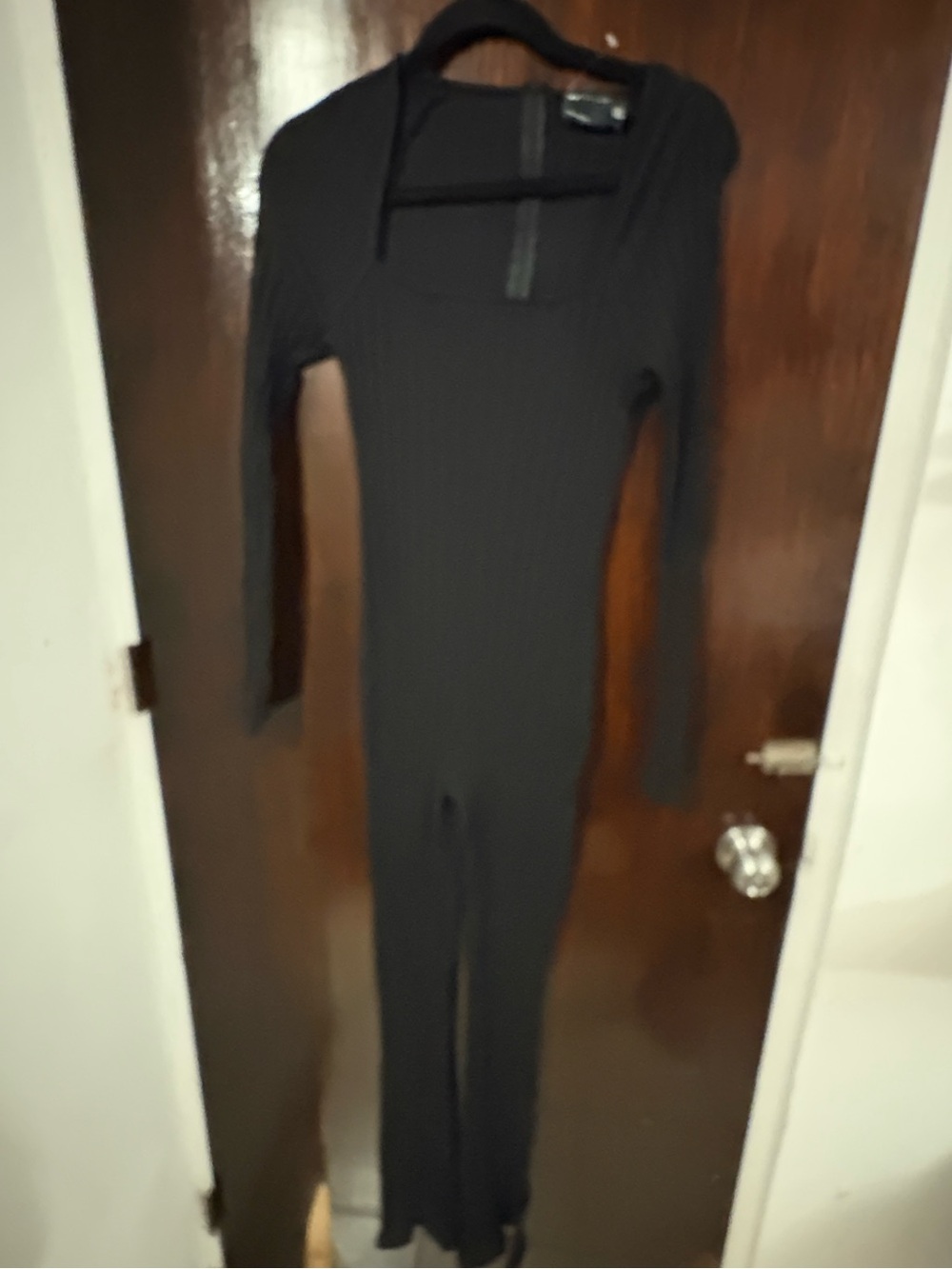 Bundle 3 for $25. NWT ASOS Black Sweater Long-Sleeve Fitted Jumpsuit. Size 8.